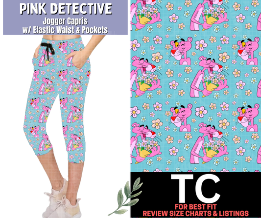 Pink Detective Jogger Capri