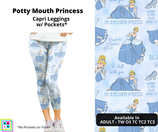 Potty Mouth Princess Capri Length w/ Pockets