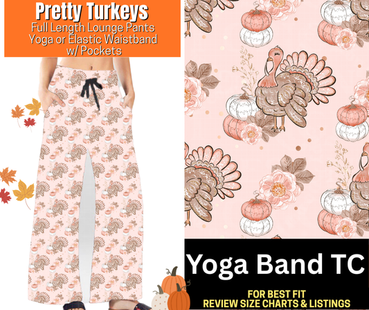 Pretty Turkeys Full Length Lounge Pants