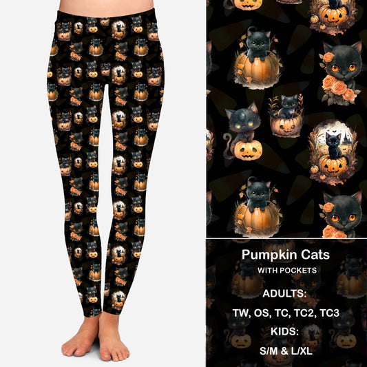 Pumpkin Cats Leggings & Capris with Pockets  Preorder Closes 7/7 eta Late August