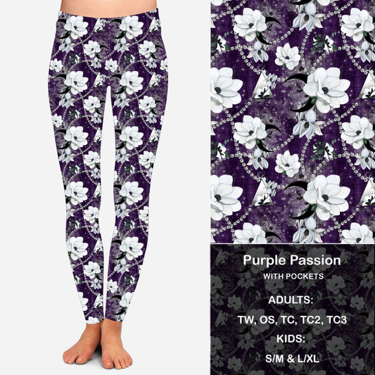 Purple Passion Leggings & Capris with Pockets  Preorder Closes 7/7 eta Late August