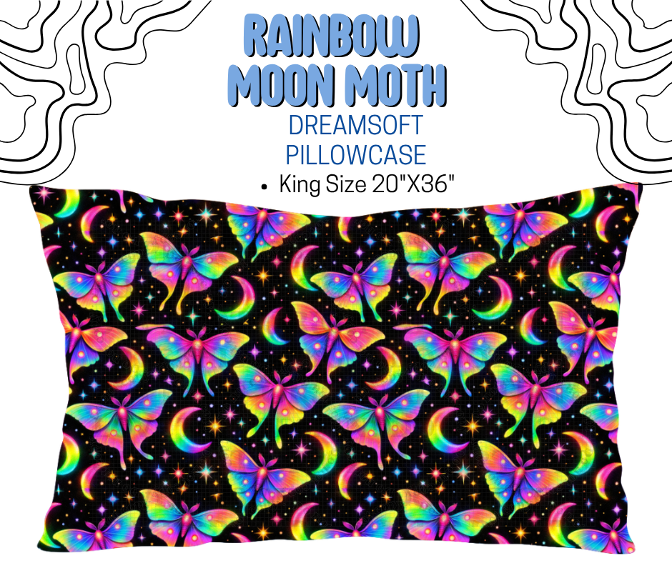 Rainbow Moon Moth Dreamsoft Pillowcases