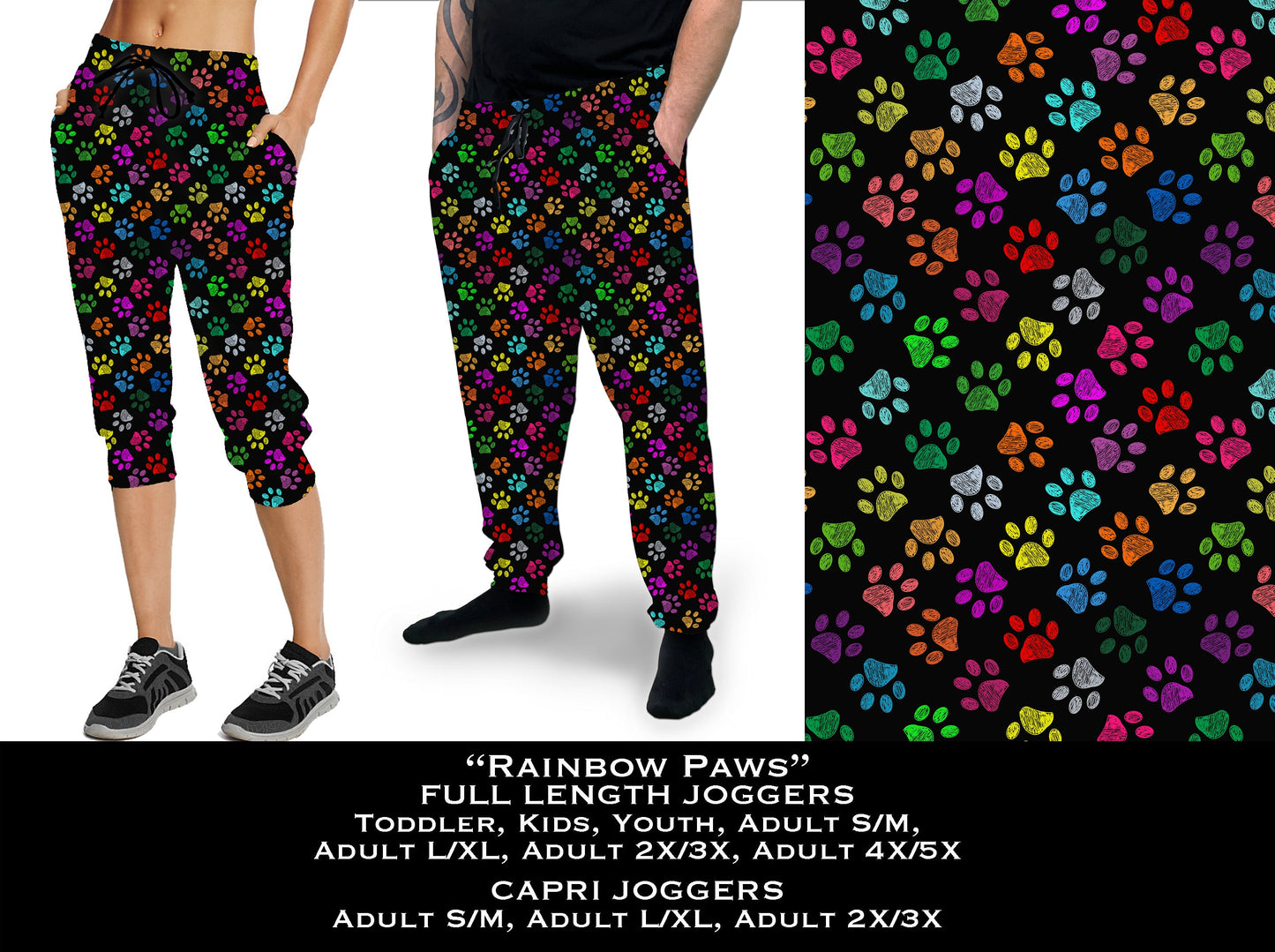 Rainbow Paws Full & Capri Joggers