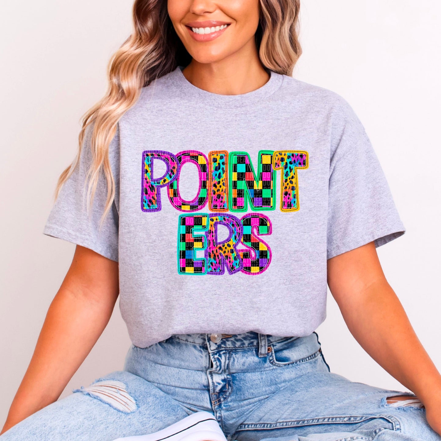 Rainbow Mascot Sweatshirt FAUX embroidery & Glitter - Multiple Styles