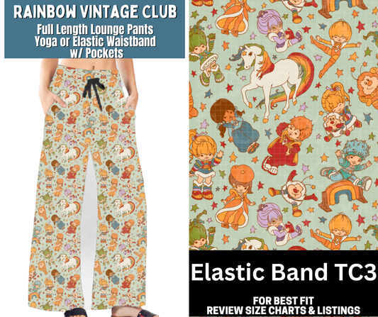 Rainbow Vintage Club Full Length Lounge Pants