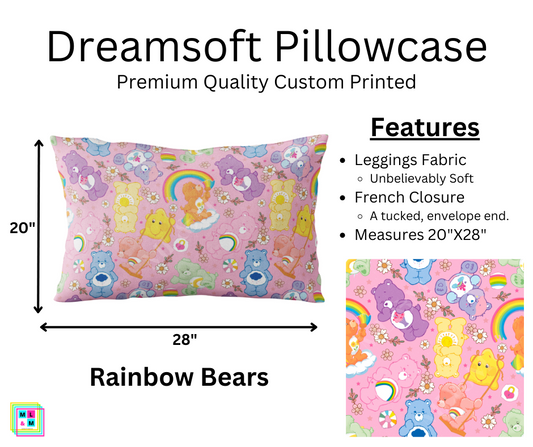 Rainbow Bears Dreamsoft Pillowcase