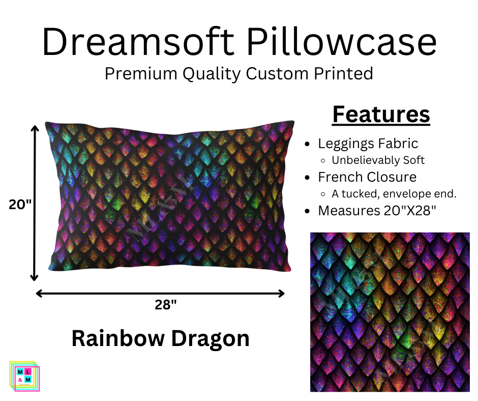 Rainbow Dragon Dreamsoft Pillowcase