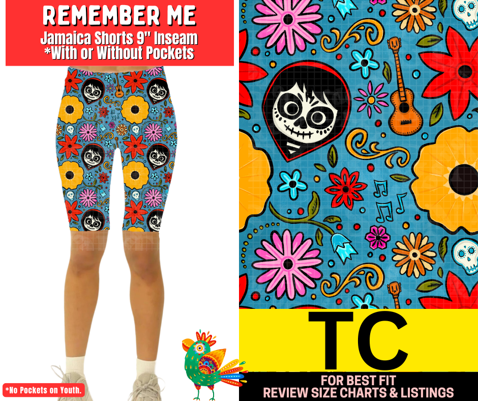 Remember Me Jamaica Shorts w/ Pockets