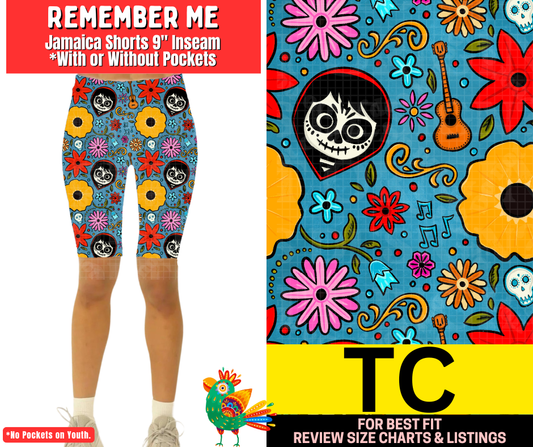 Remember Me Jamaica Shorts w/ Pockets