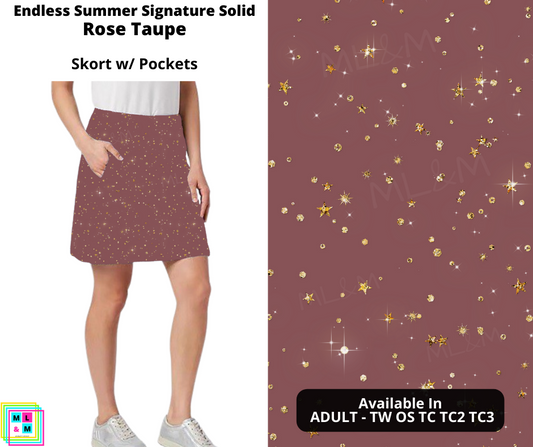 Rose Taupe Skort