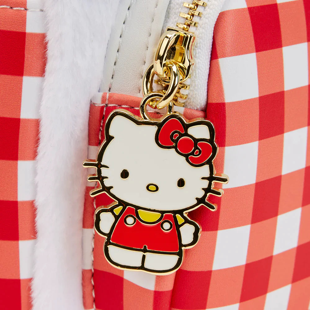 LOUNGEFLY-Hello Kitty Gingham Mini Backpack