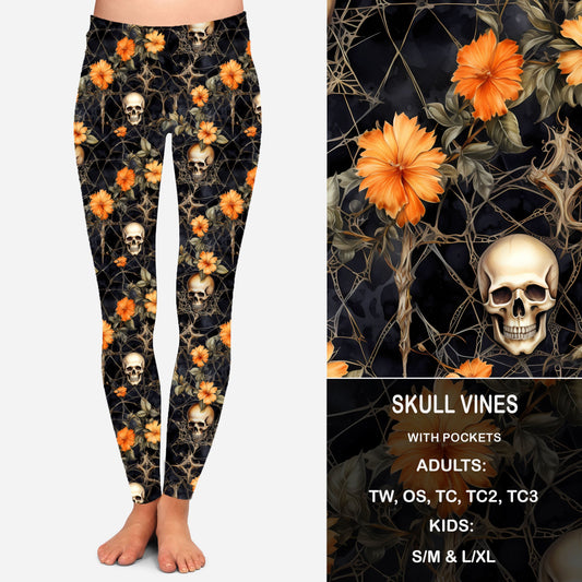 SKULL VINES - Leggings with Pockets Preorder Closes 8/11 ETA SEPT