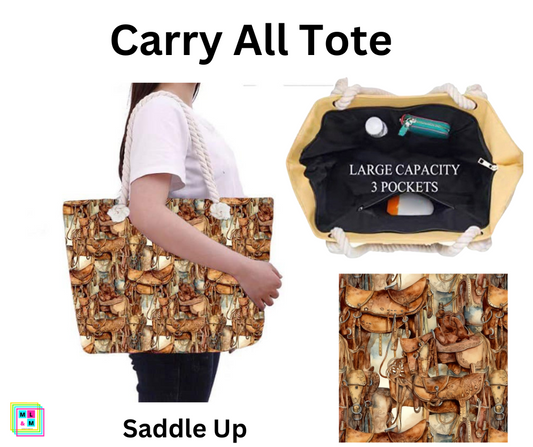 Saddle Up Carry All Tote w/ Zipper