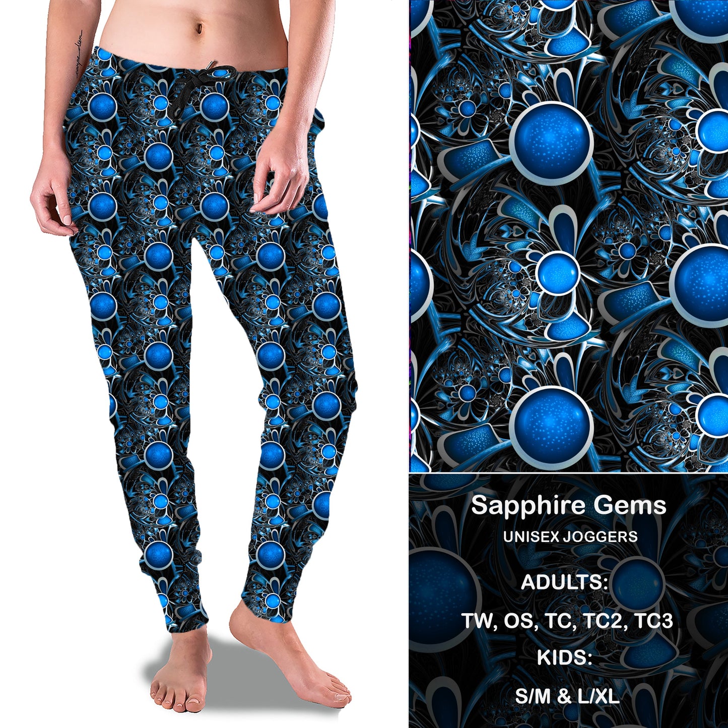 Sapphire Gems - Full & Capri Joggers Preorder Closes 6/14 eta Late July