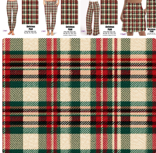 Christmas Plaid leggings and skorts with pockets