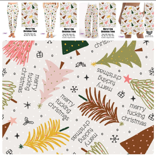 Merry F-ing Christmas leggings with pockets and lounge pants