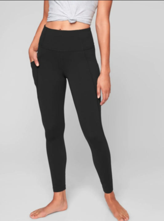 Black leggings with pockets kids and adults