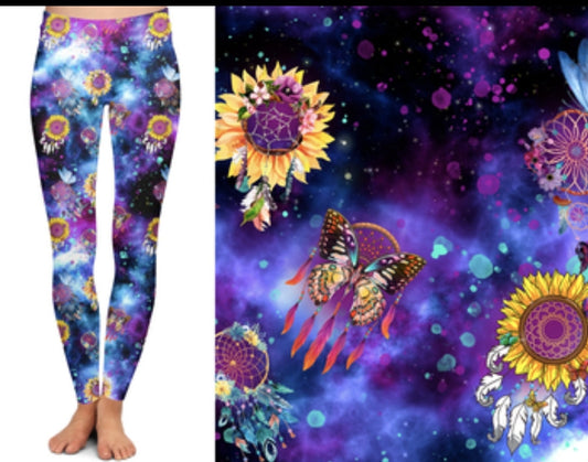 Sunflower Dreamcatchers Capris