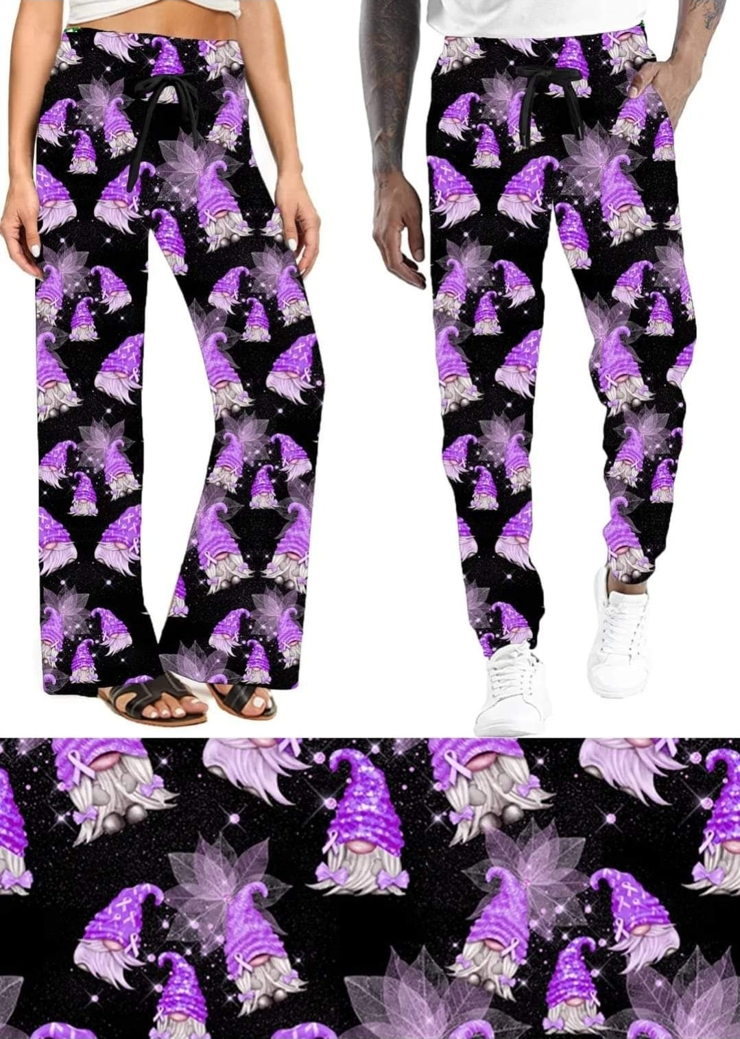 Purple Ribbon Awareness Leggings,Capris, Lounge Pants, Joggers and shorts