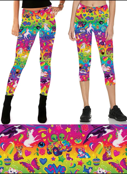 Colorful Summer LF Leggings, Capris, Lounge Pants, Joggers, and Shorts