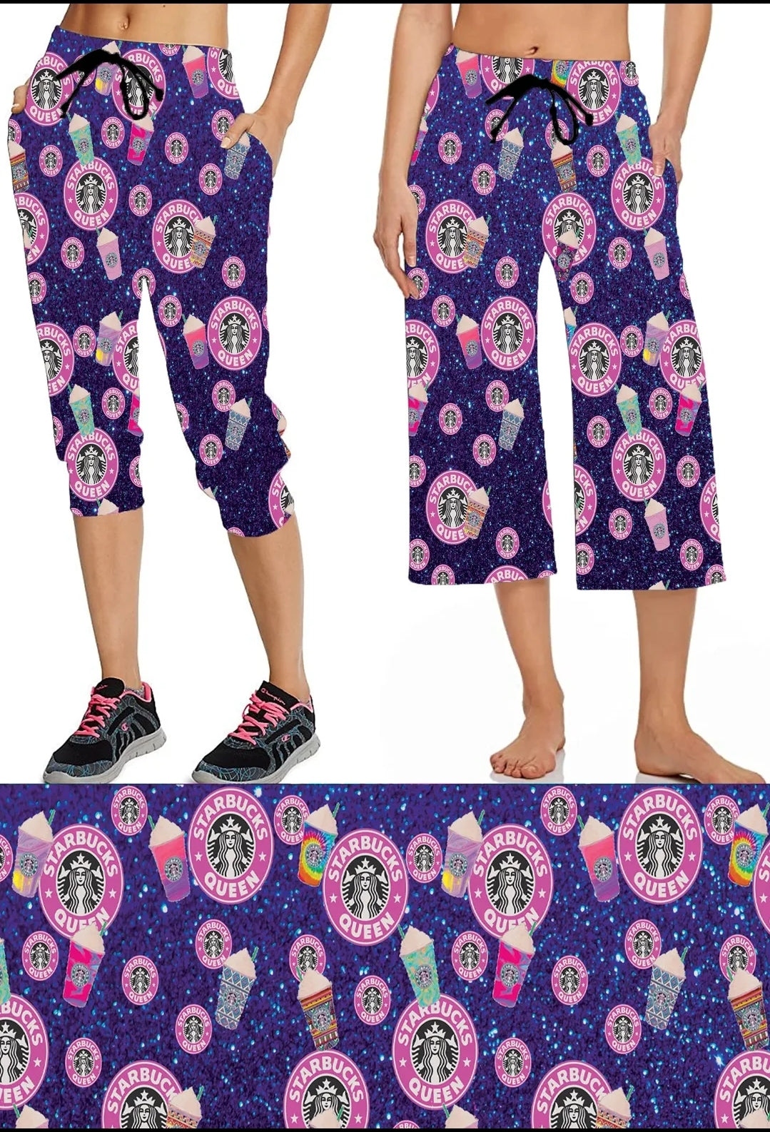 Coffee Queen Leggings, Capris and jogger Shorts