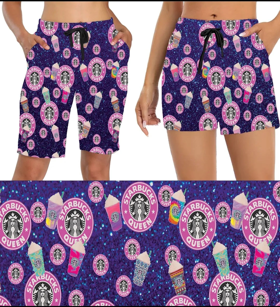 Coffee Queen Leggings, Capris and jogger Shorts