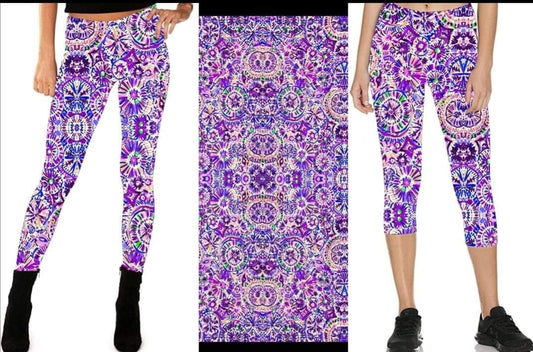 Purple pleaser, capris with pockets