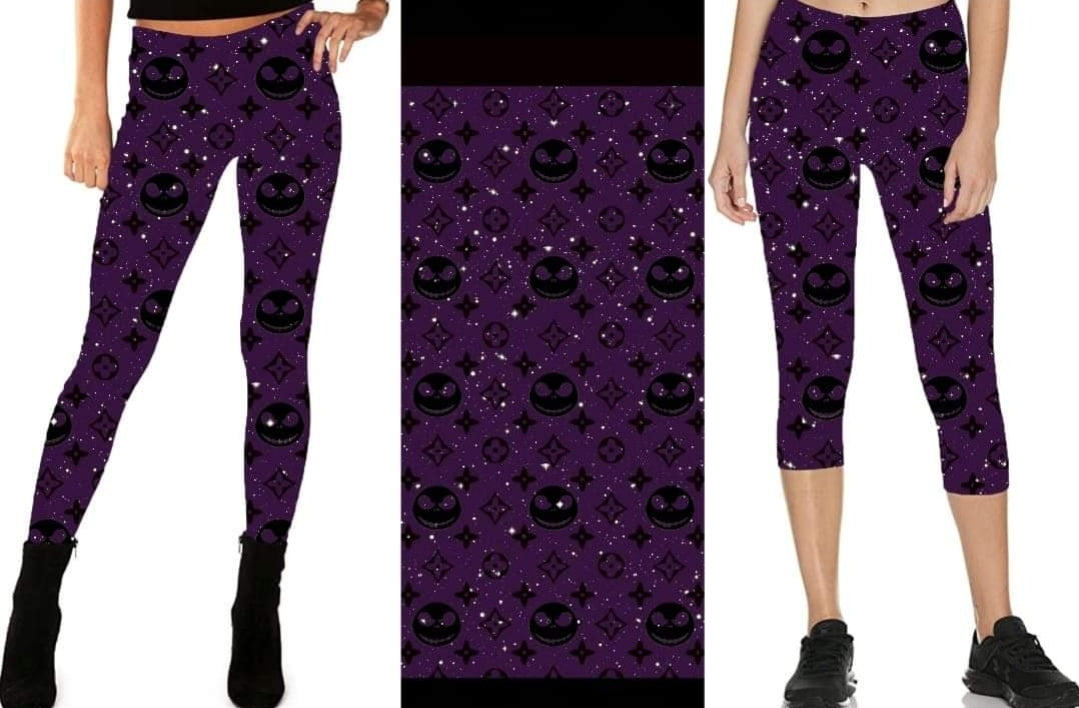 Purple Jack Leggings,Capris, Lounge Pants, Joggers and shorts