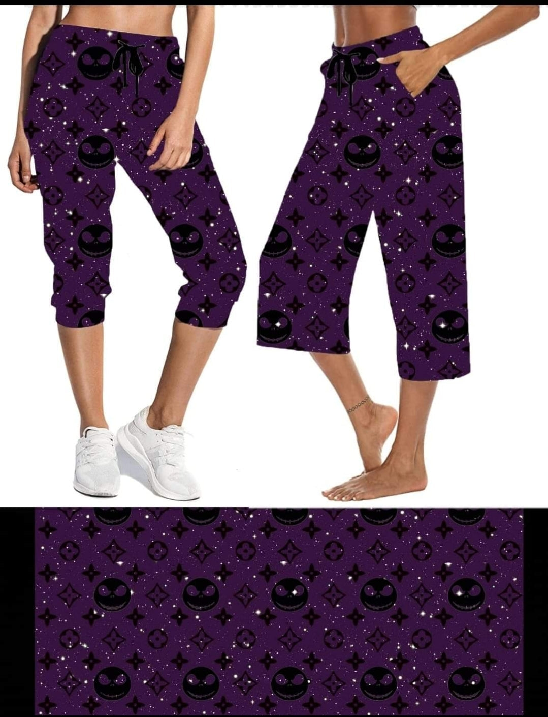 Purple Jack Leggings,Capris, Lounge Pants, Joggers and shorts