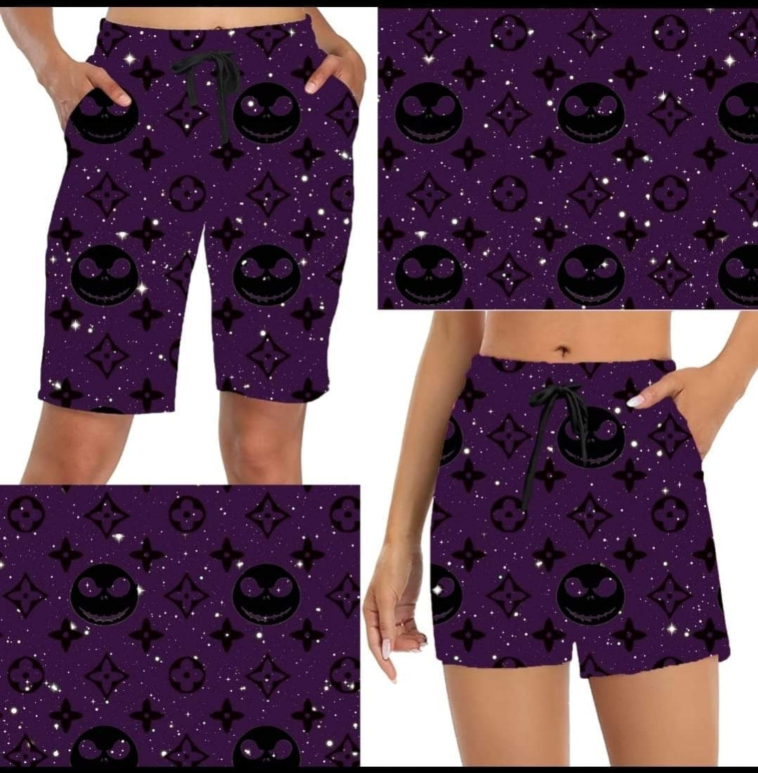 Purple Jack Leggings,Capris, Lounge Pants, Joggers and shorts