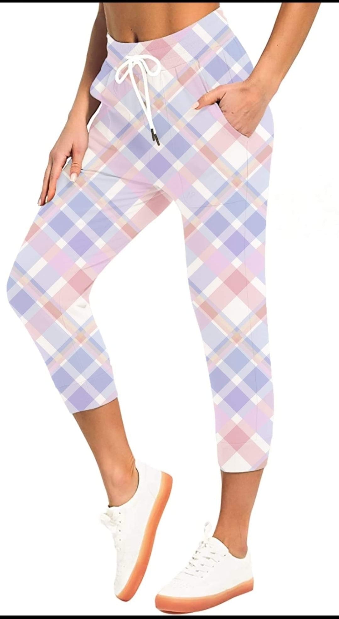 Summer Plaid #2 Leggings / Capris