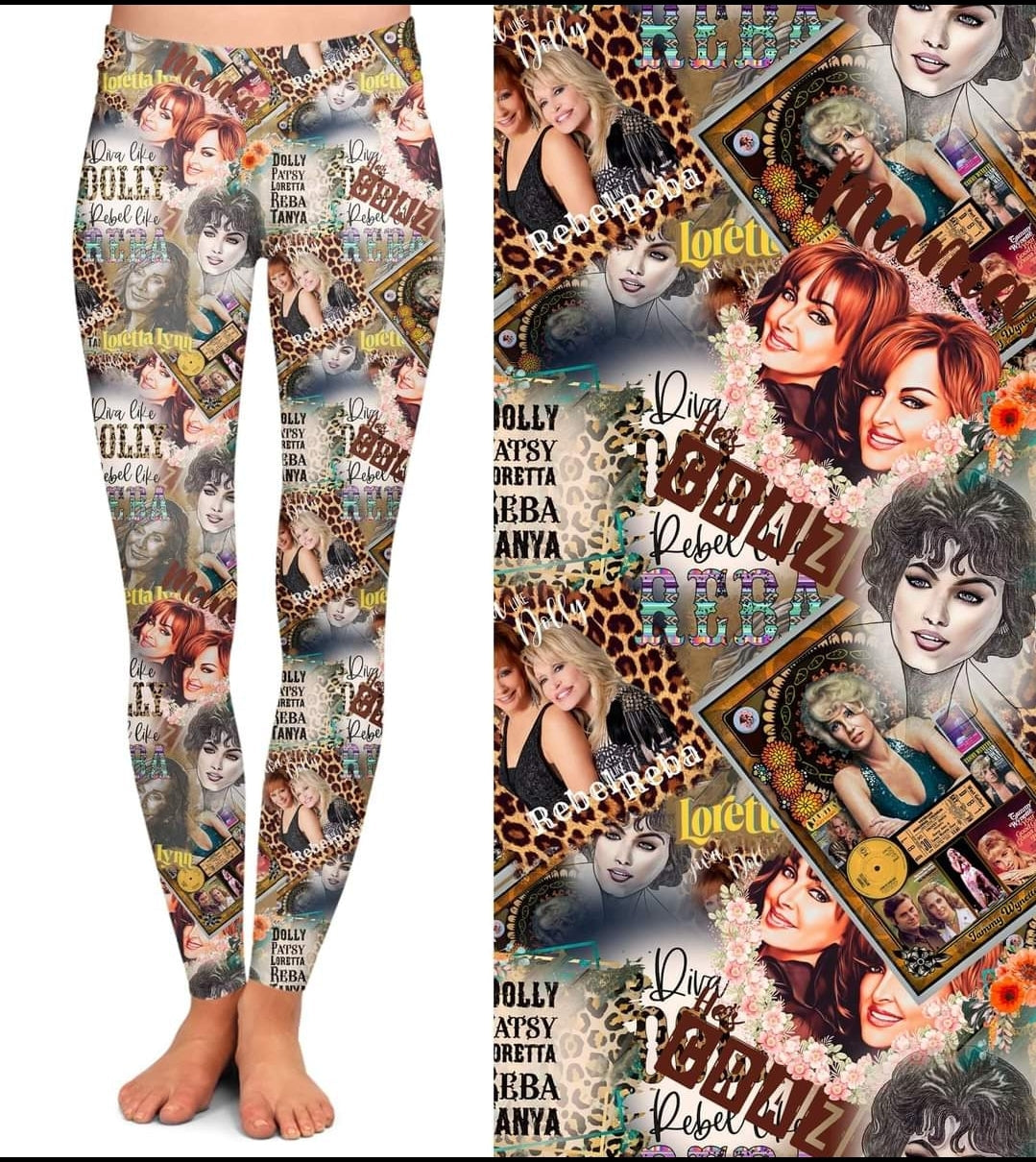 Country Gals leggings, Capris and capri Loungers / Joggers