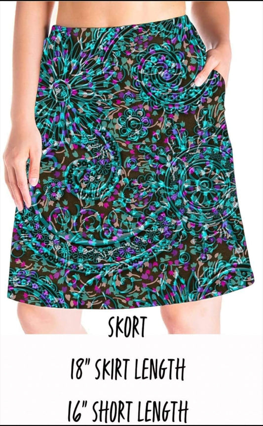 Jazzy Blues Skort