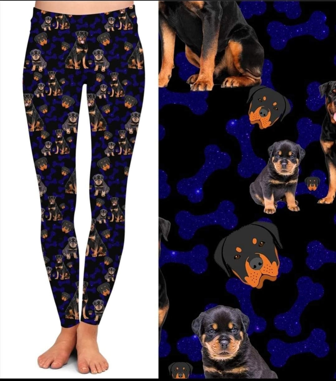 Rottweilers leggings, Capris, Full and Capri length loungers and joggers