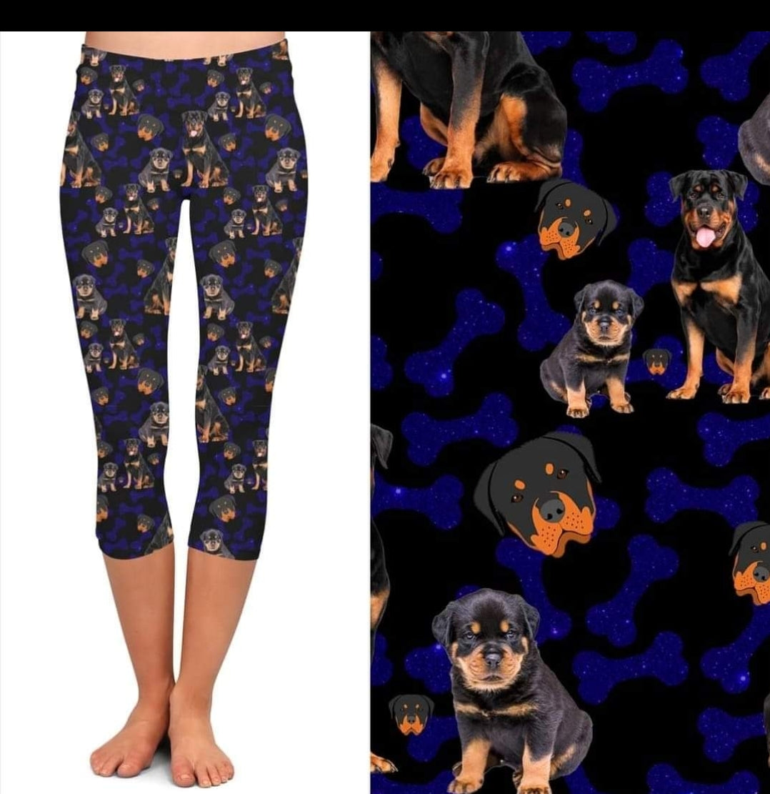 Rottweilers leggings, Capris, Full and Capri length loungers and joggers