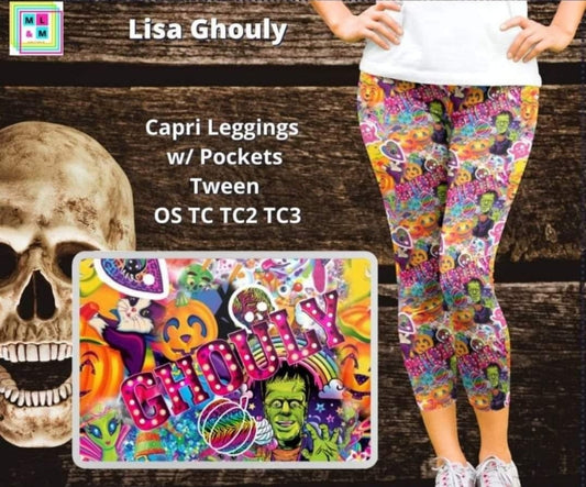 Lisa Ghouly Capri Leggings w/ Pockets