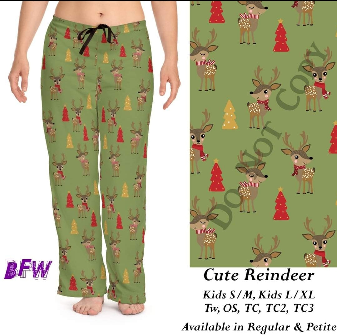 Cute Reindeer Leggings with pockets