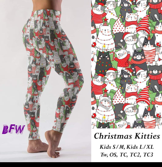 Christmas Kitties Capris and loungers