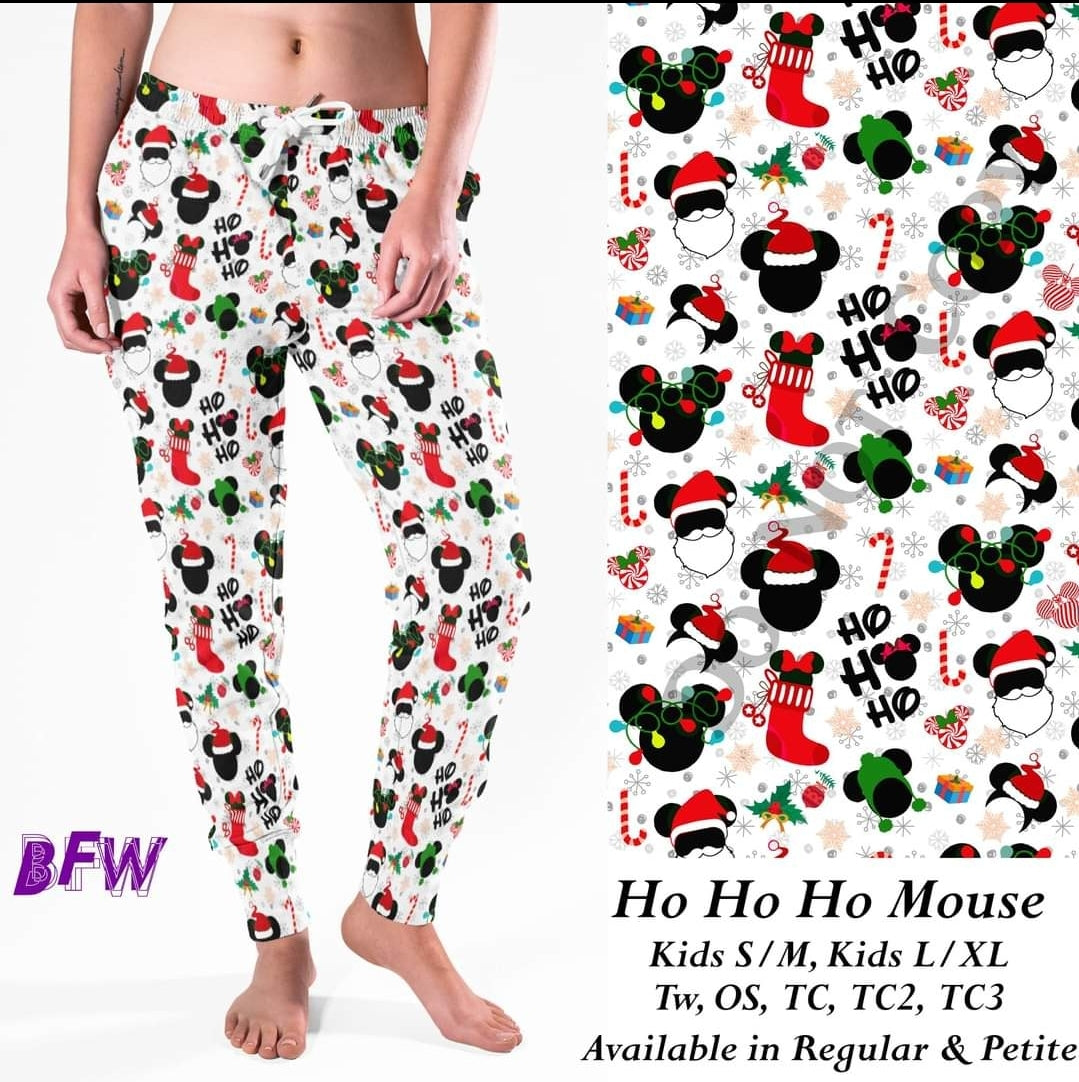 HO HO HO mouse leggings and  unisex loungers