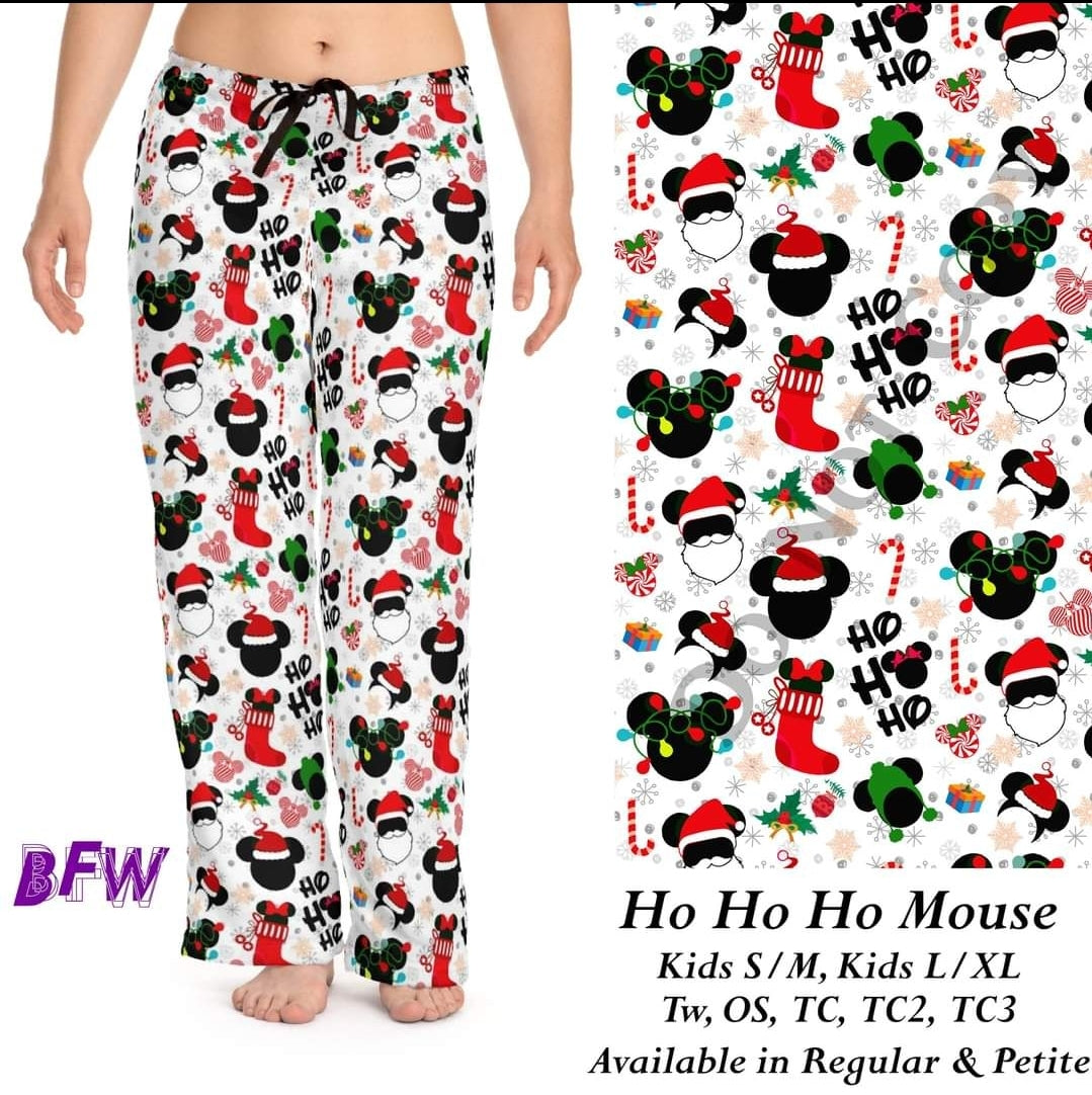 HO HO HO mouse leggings and  unisex loungers