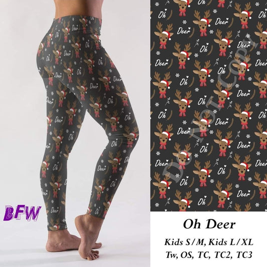 Oh Deer leggings with pockets