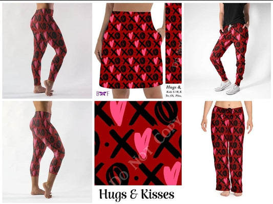 Hugs and Kisses leggings and Capris