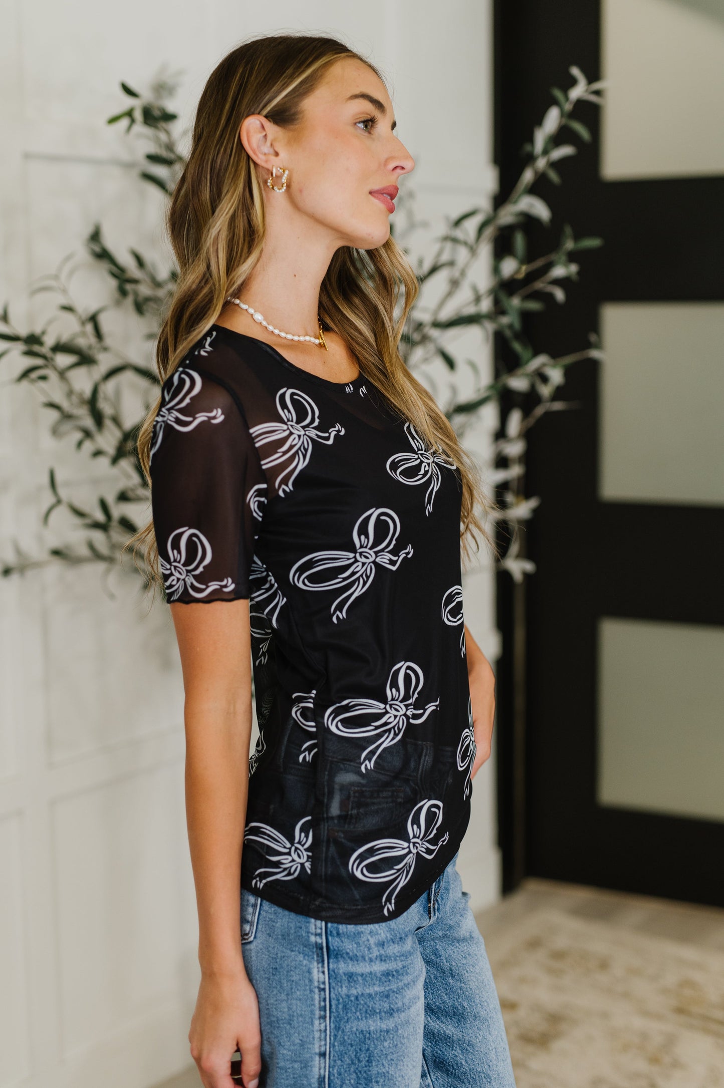 PREORDER: Sheer Bow Layering Top