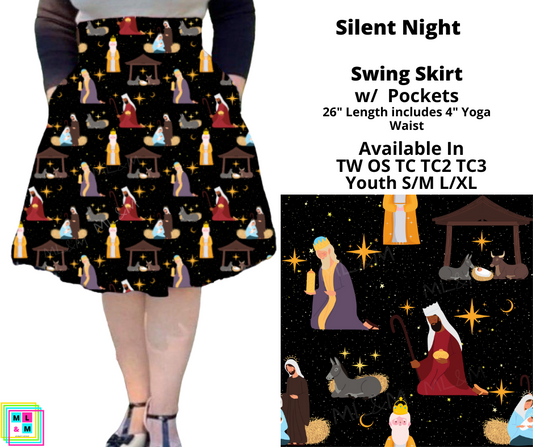 Silent Night Swing Skirt