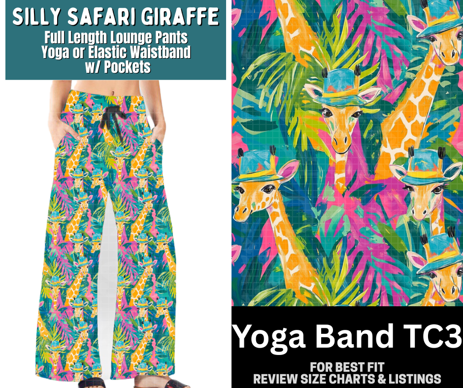 Silly Safari Giraffe Full Length Lounge Pants