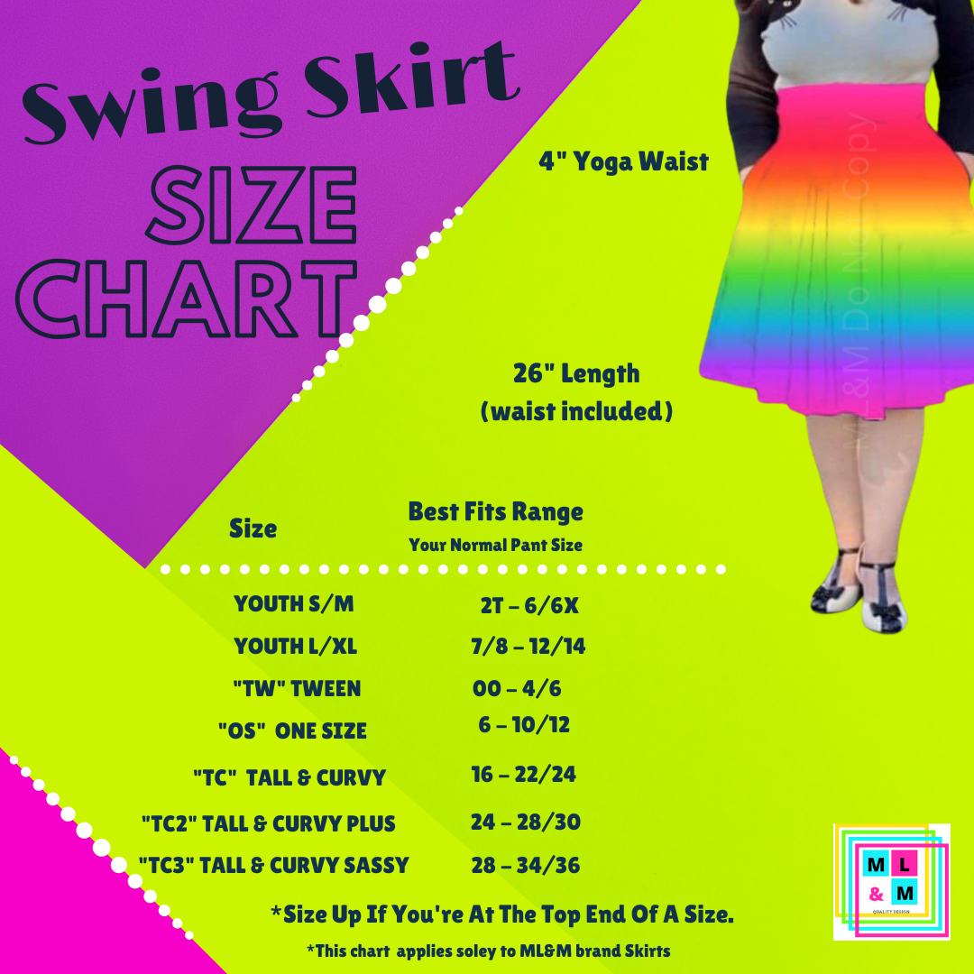 Teal Plaid Snow Swing Skirt