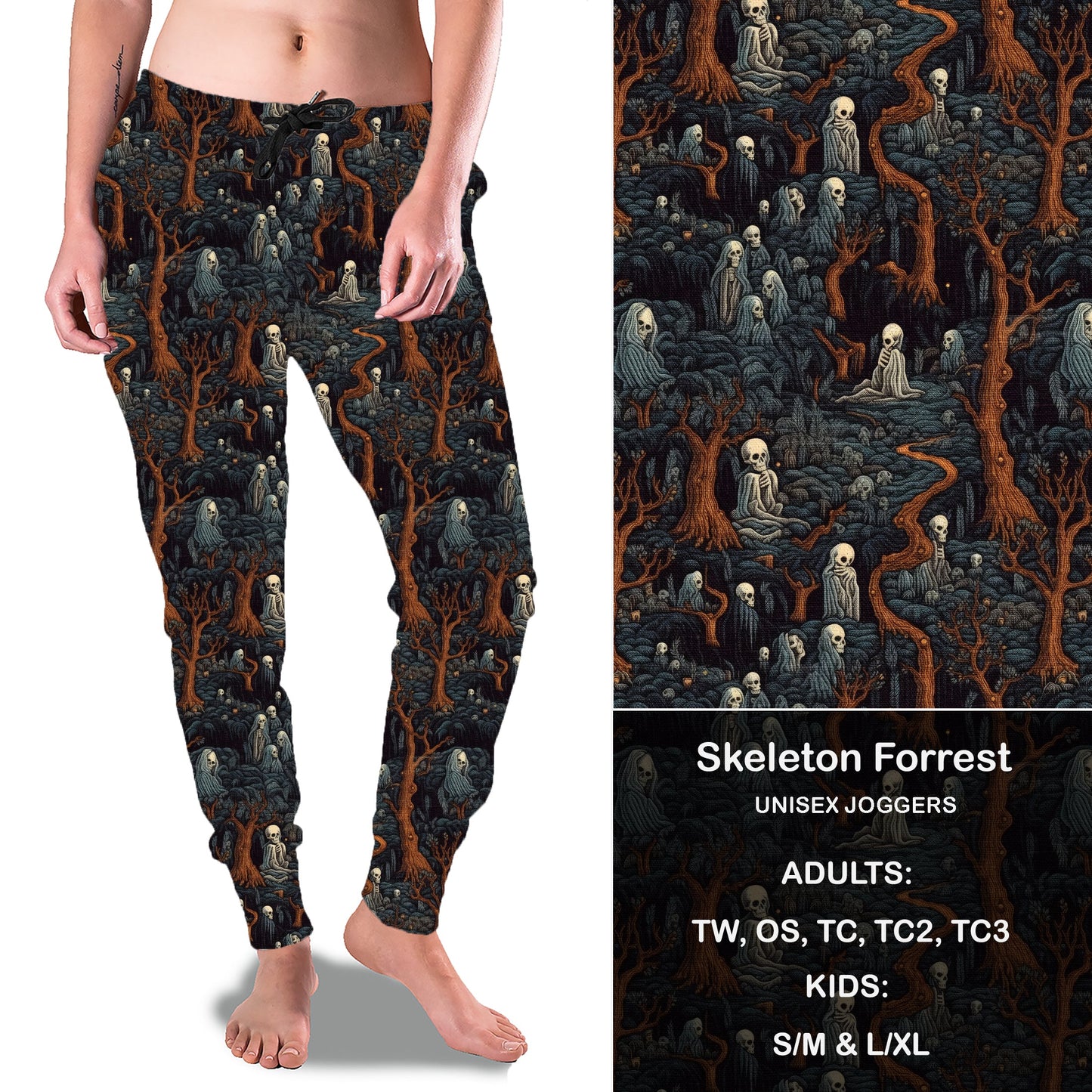 Skeleton Forrest Full Joggers Preorder Closes 7/27 eta Beginning September