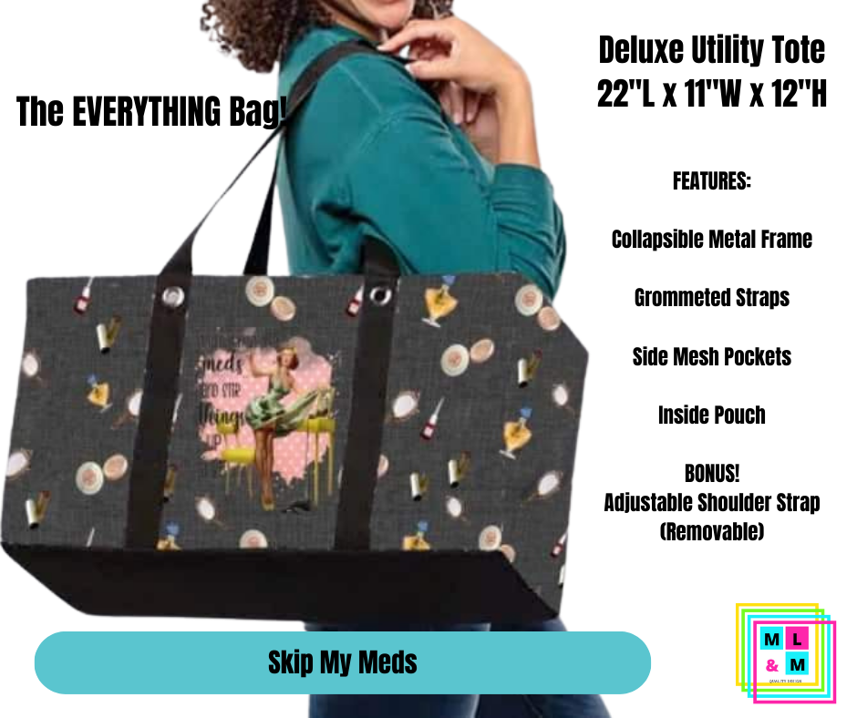 Skip My Meds Collapsible Tote