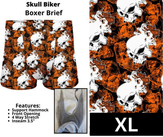 Skull Biker Boxer Briefs