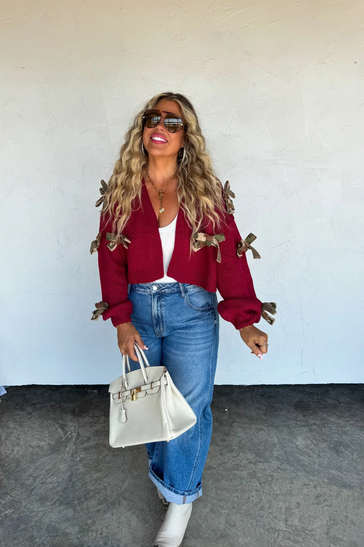 PREORDER: Sloane Bow Knit Cardigan